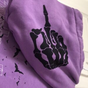 PDX - Bat Hoodie women’s Large Lavender